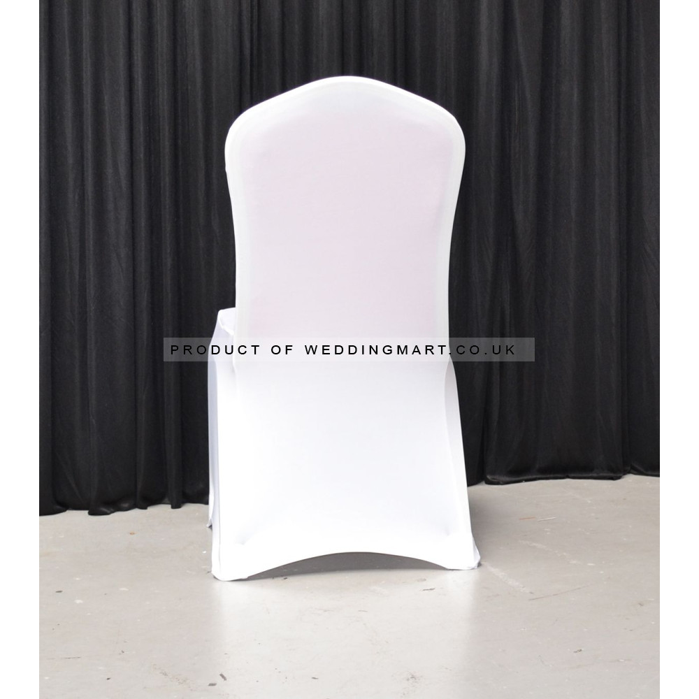 IVORY Premium Spandex Chair Covers - ARCH FRONT