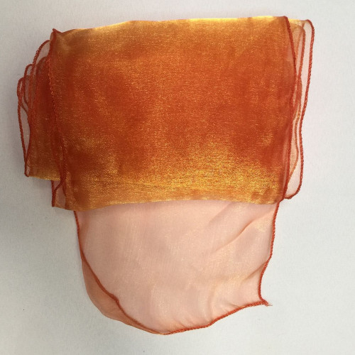 Orange Organza Chair Bows - PACK of 10