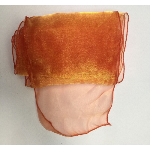 Orange Organza Chair Bows - PACK of 10