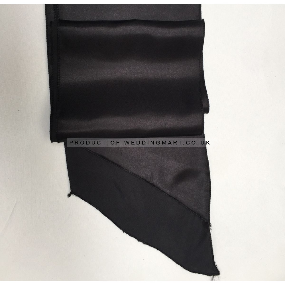 Black Satin Sash - PACK OF 10