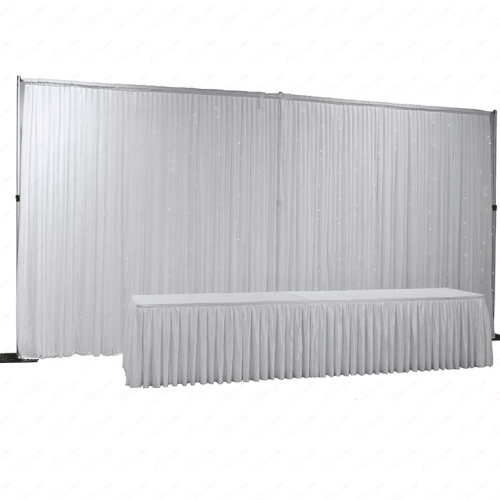 6m (w) x 3m (h) Wedding Backdrop Curtain - White – Wholesale Silk Backdrop Curtains for Wedding Decorators | WeddingMart