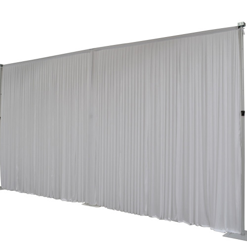 6m (w) x 3m (h) Wedding Backdrop Curtain - White – Wholesale Silk Backdrop Curtains for Wedding Decorators | WeddingMart