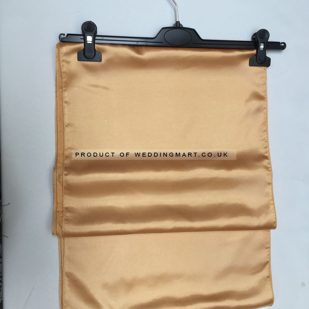 Gold Satin Table Runner (14x108) – Wholesale Satin Table Runners for Wedding Decorators | WeddingMart