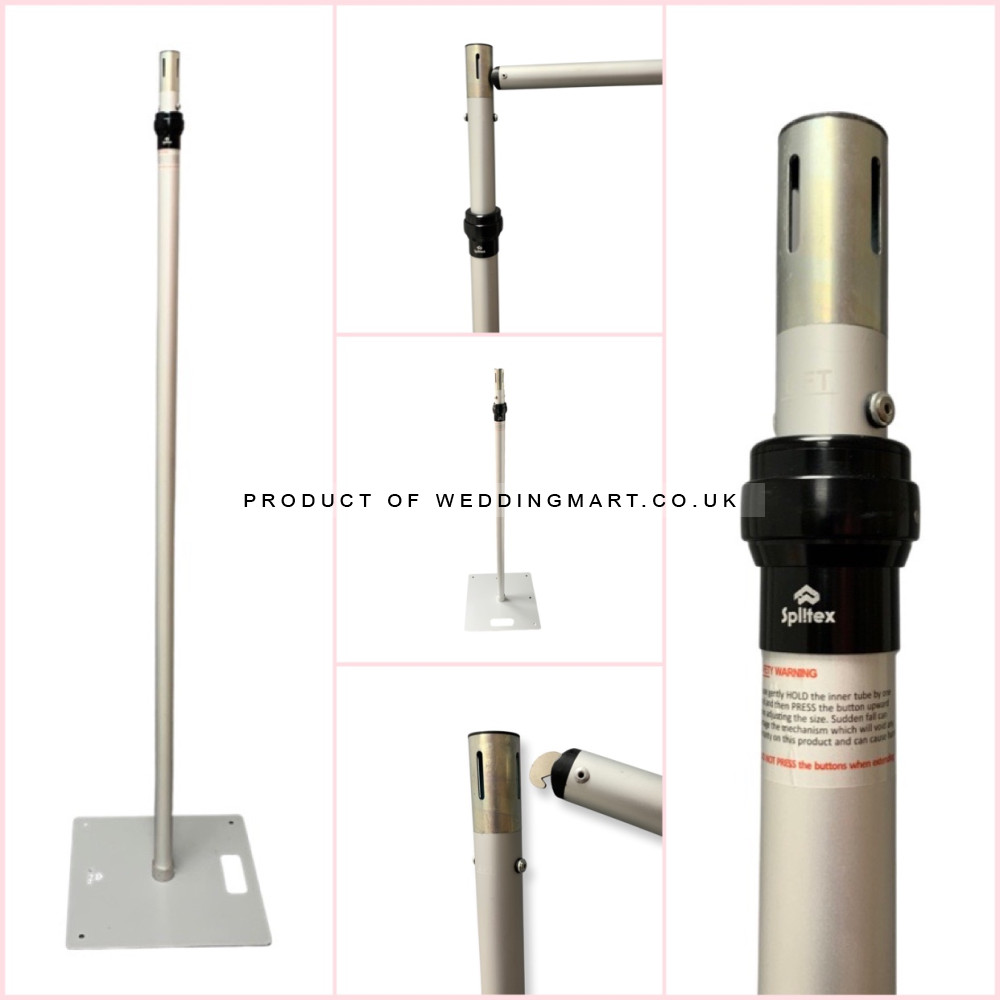 3x3m Splitex VX telescopic backdrop stand kit with twist-lock uprights