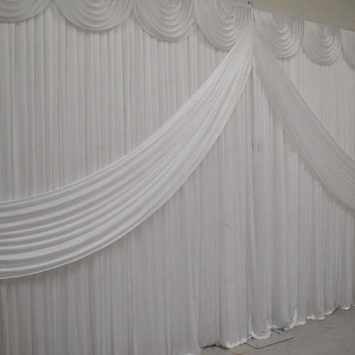 White Butterfly Backdrop Curtain
