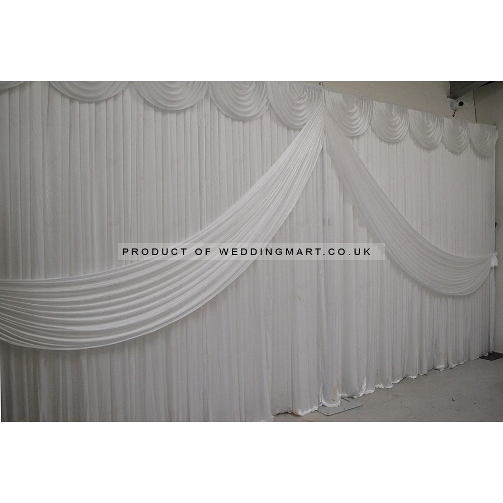 White Butterfly Backdrop Curtain