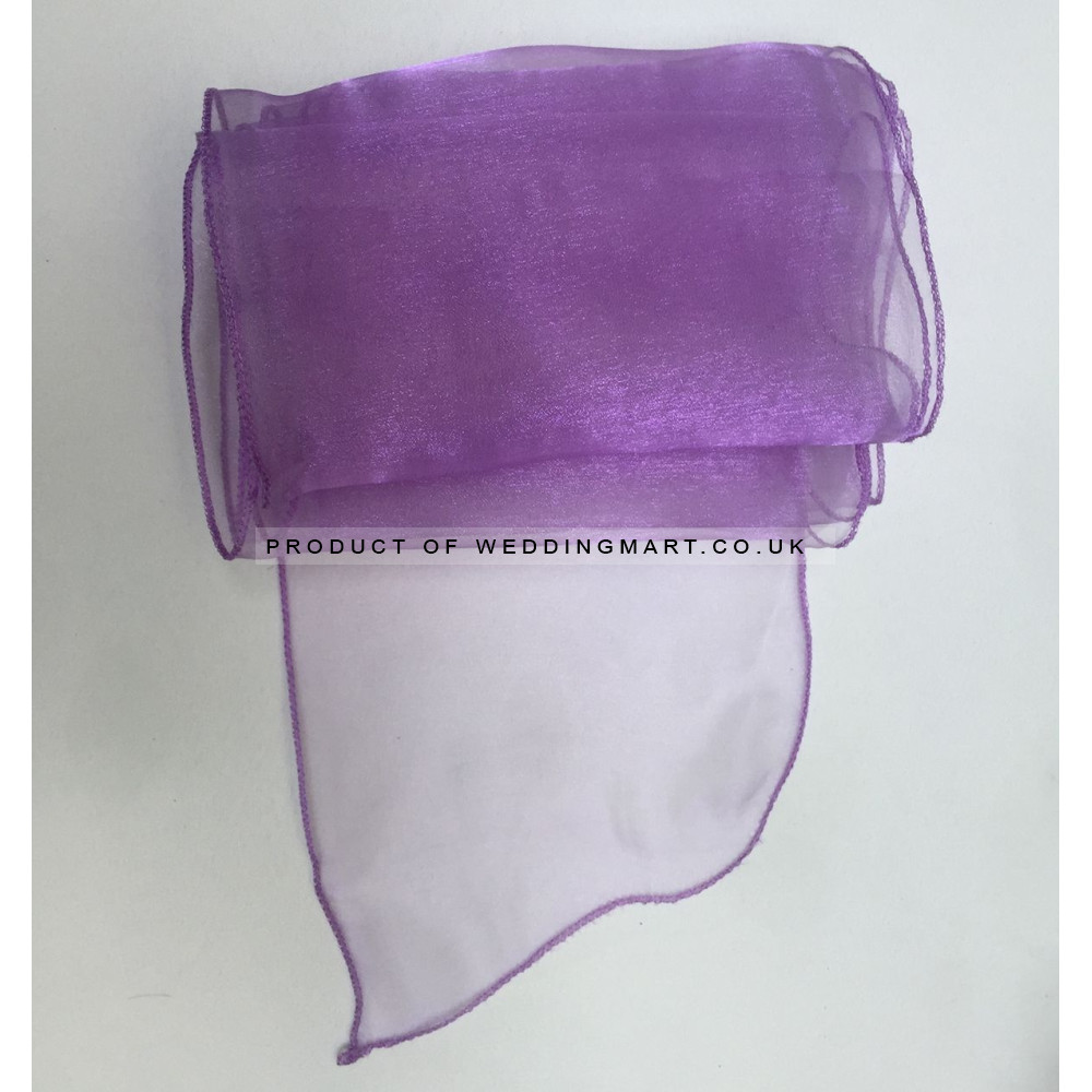 Lilac Organza Chair Bows - PACK of 10