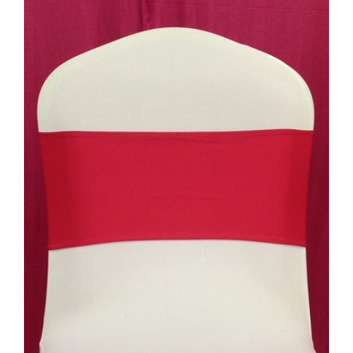 Fuchsia Spandex Chair Band - Pack of 10