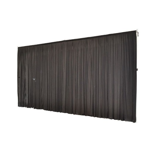 6m (w) x 3m (h) Wedding Backdrop Curtain - Black