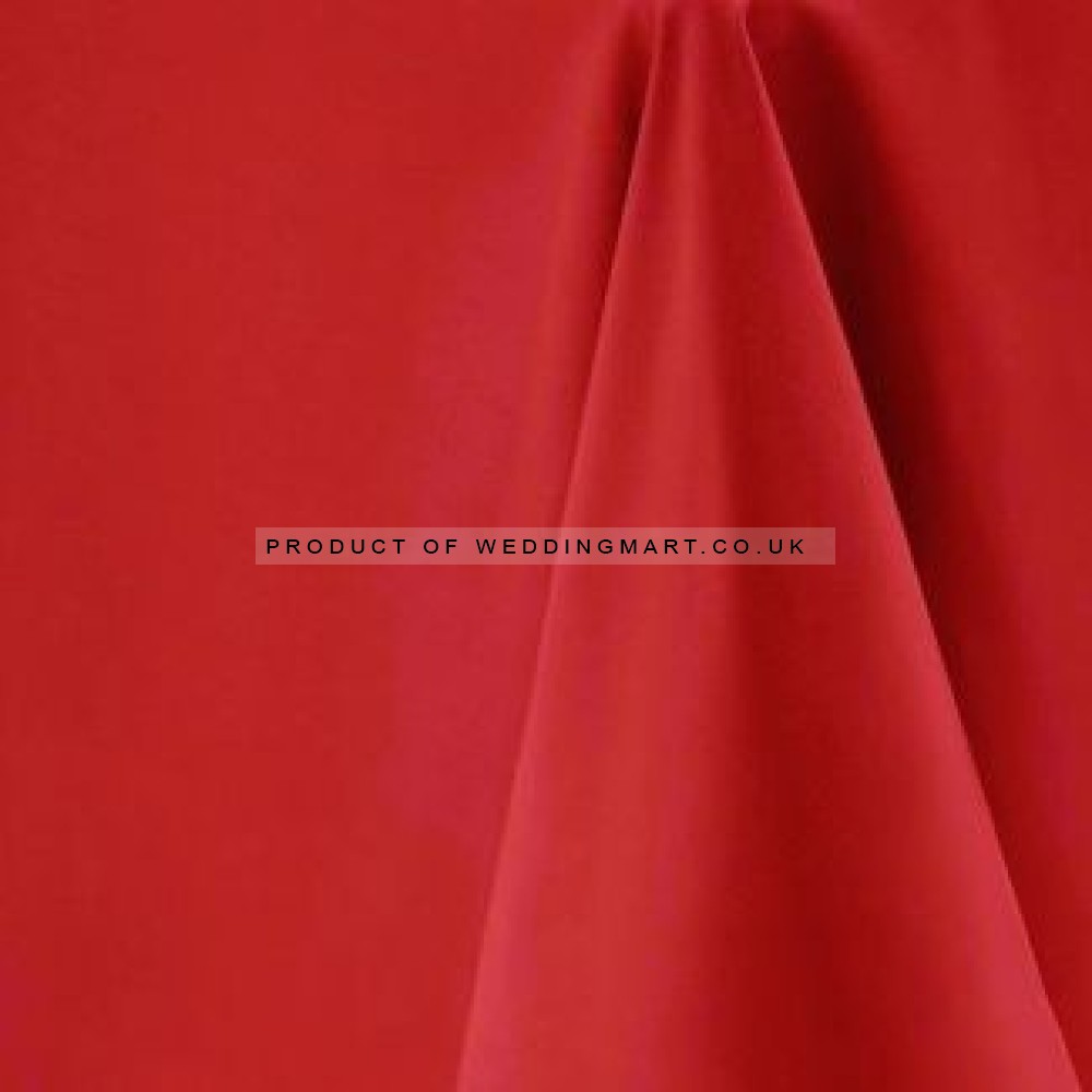 90"x90" Red Polyester Table Cloths