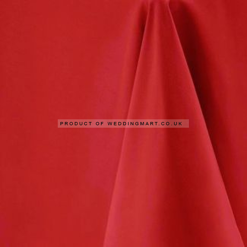 90x90 inch Square Polyester Table Cloths - RED