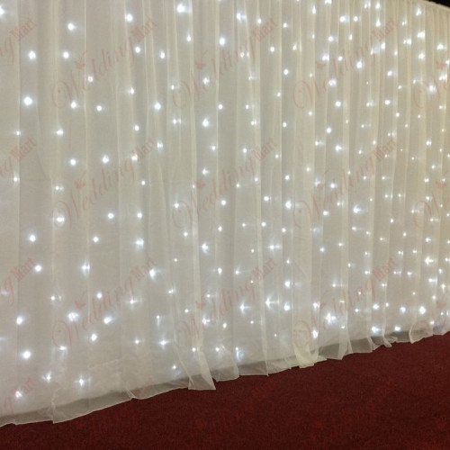 6m (w) x 3m (h) Wedding Backdrop Voil Overlay - White – Wholesale Voil Curtains for Wedding Decorators | WeddingMart