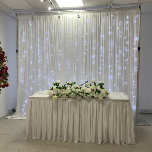 3mx3m LED Curtain Lights For Wedding Backdrops - ICE White