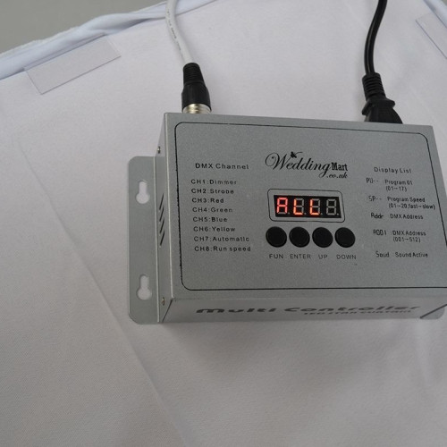 6M LED Star light Wedding Top Table Skirt - Ice White – Wholesale LED Table Skirts for Wedding Decorators | WeddingMart