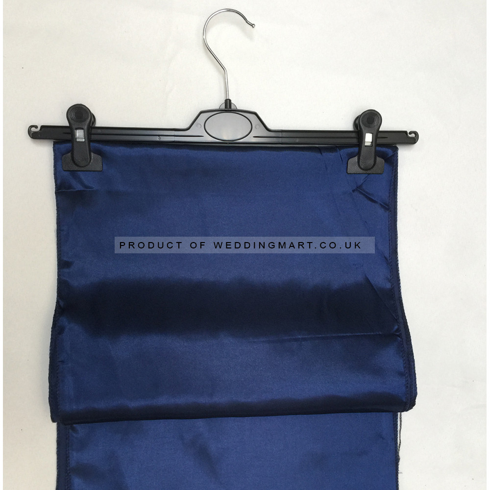 Navy Blue Satin Table Runner (14"x108")