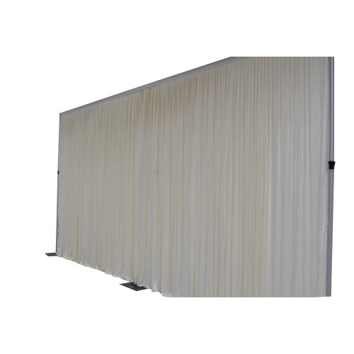6m (w) x 3m (h) Wedding Backdrop Curtain - Ivory