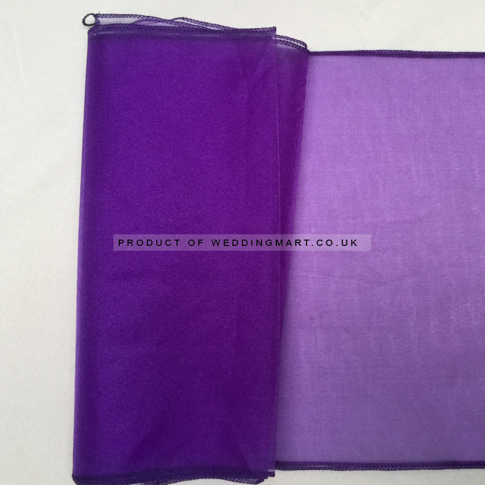 Purple Organza Table Runners (14x108) – Wholesale Organza Table Runners for Wedding Decorators | WeddingMart