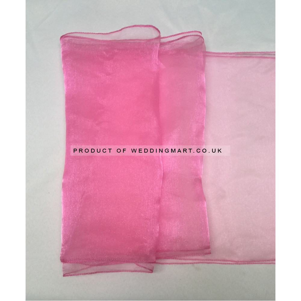 Baby Pink Organza Table Runners (14"x108")
