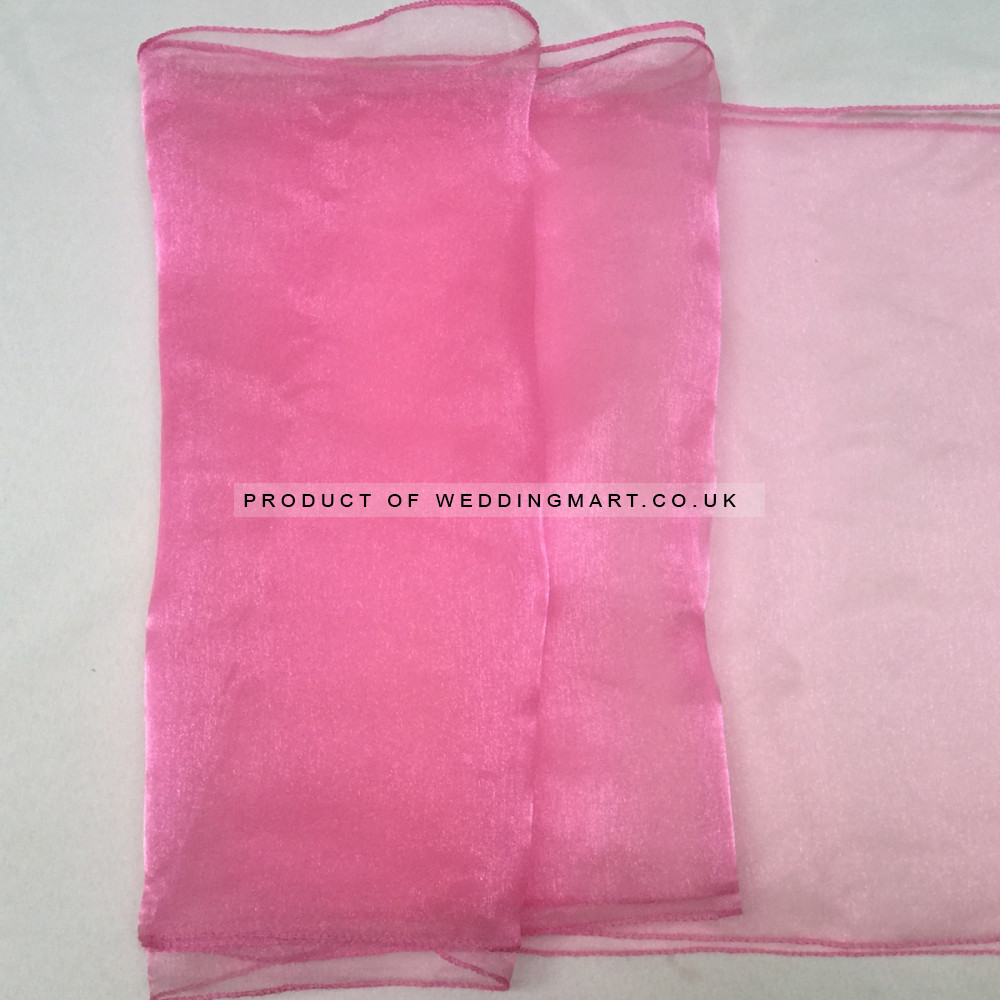 Baby Pink Organza Table Runners (14"x108")
