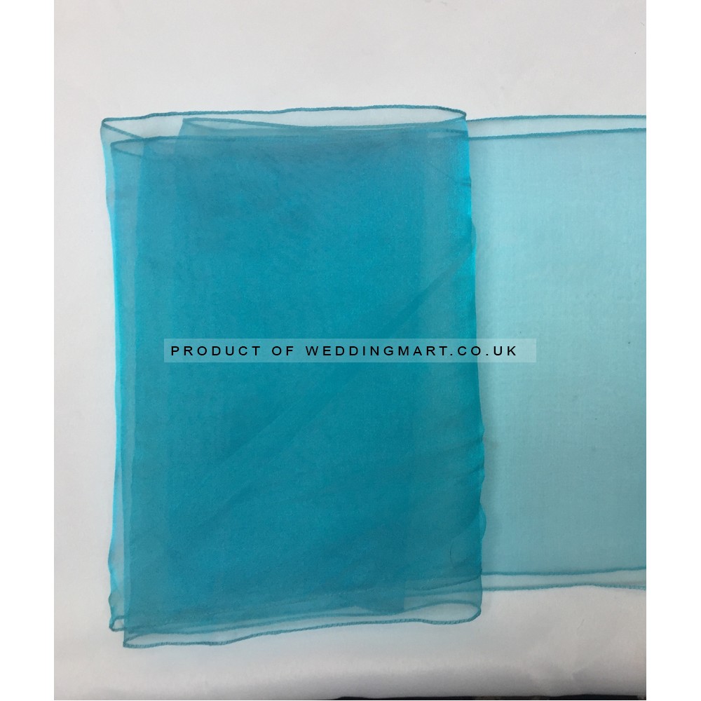 Turquoise Organza Table Runners (14"x108")