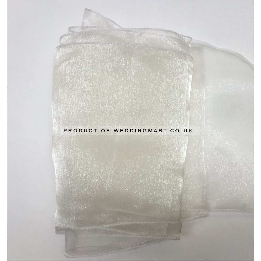 Ivory Organza Table Runners (14"x108")