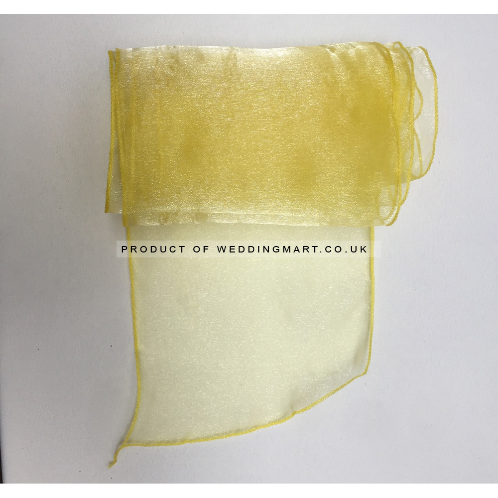 Yellow Organza Table Runners (14"x108")