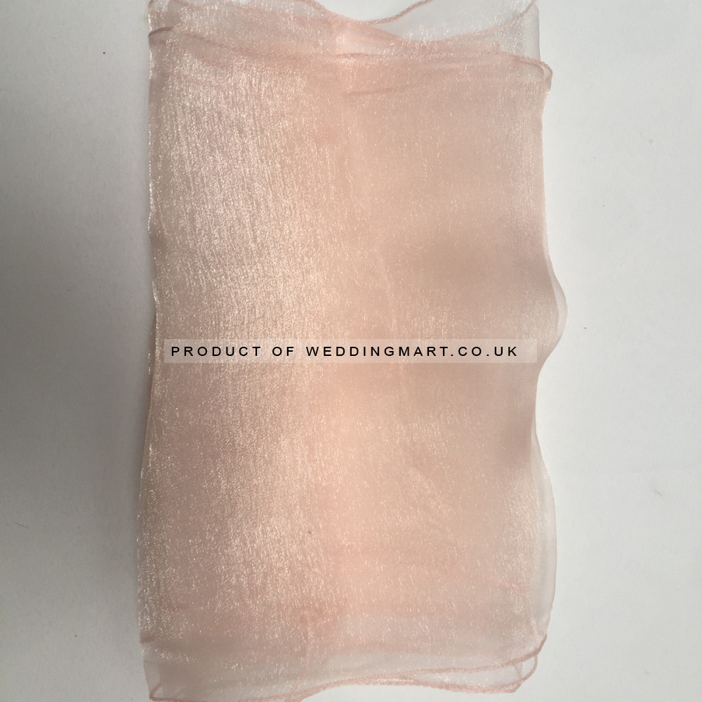 Peach Organza Table Runners (14x108) – Wholesale Organza Table Runners for Wedding Decorators | WeddingMart