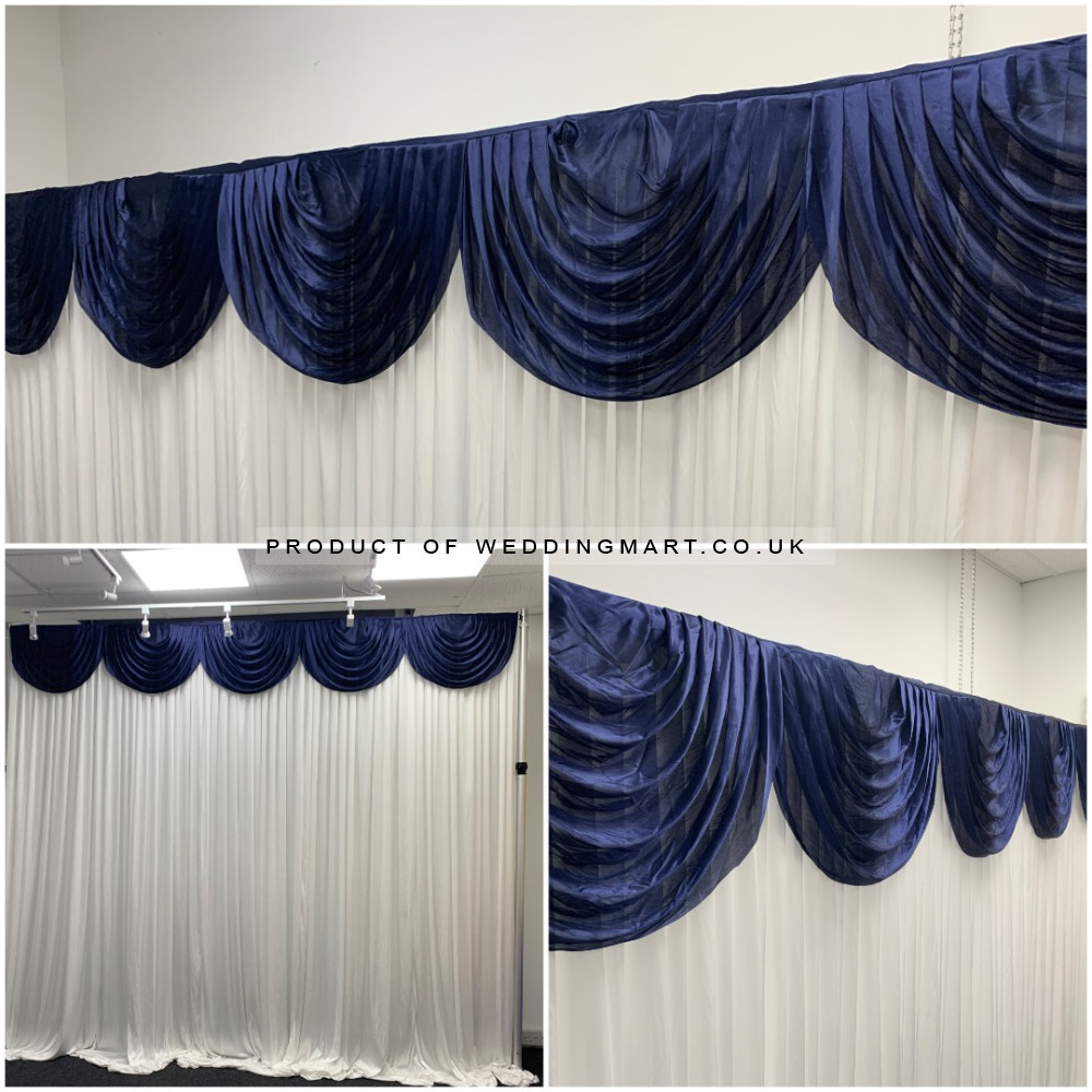 3M Detachable Swag - Navy – Wholesale Standard Swags for Wedding Decorators | WeddingMart