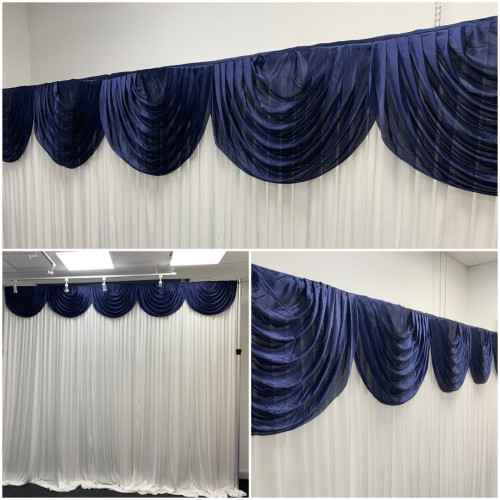 3M Detachable Swag - Navy – Wholesale Standard Swags for Wedding Decorators | WeddingMart