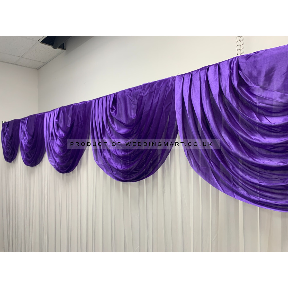 3M Detachable Silk Backdrop Swag - Purple