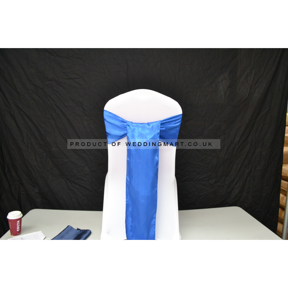 Royal Blue Satin Sash - PACK OF 10