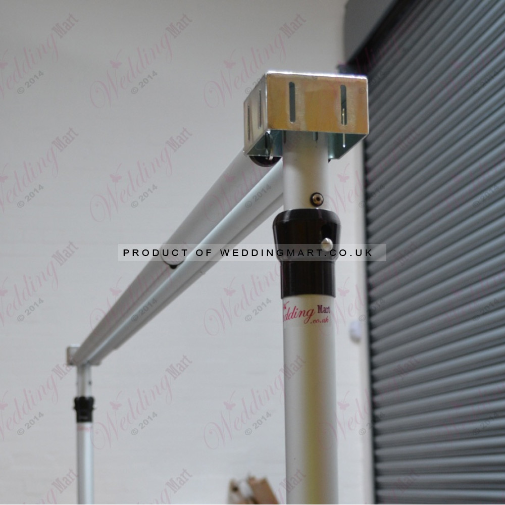 Double Drape 4-Ways Crossbar Connector Box – Wholesale Pipe and Drape Accessories for Wedding Decorators | WeddingMart