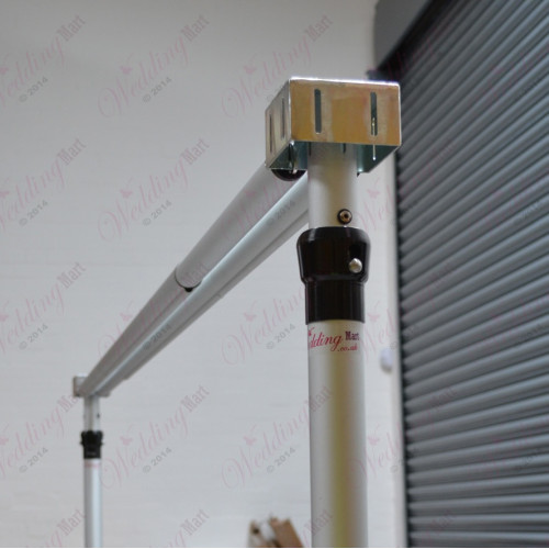 Double Drape 4-Ways Crossbar Connector Box – Wholesale Pipe and Drape Accessories for Wedding Decorators | WeddingMart