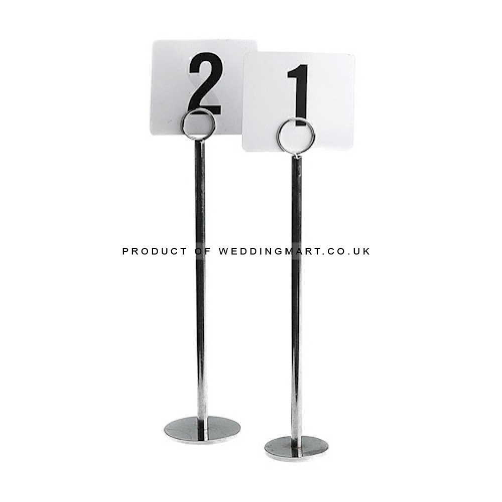 18 Table Number Stands – Wholesale Table Number Stands for Wedding Decorators | WeddingMart