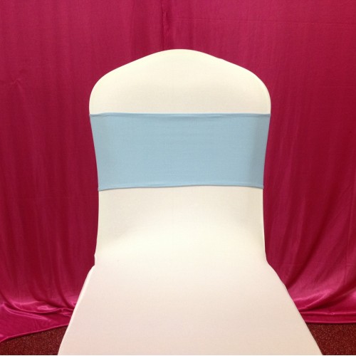 Turquoise Blue Spandex Chair Band - Pack of 10