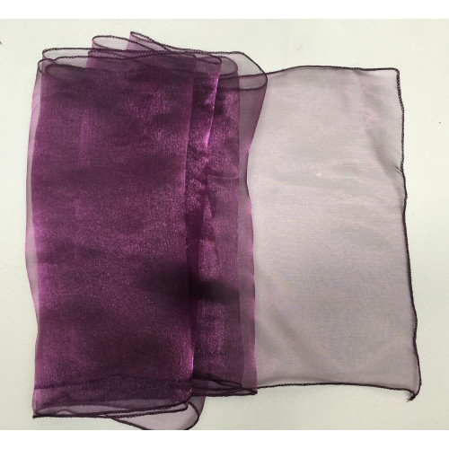 Plum Organza Table Runners (14"x108")