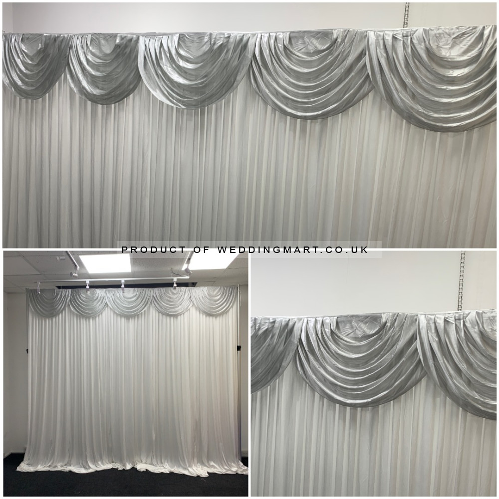 3M Detachable Swag - Silver – Wholesale Standard Swags for Wedding Decorators | WeddingMart
