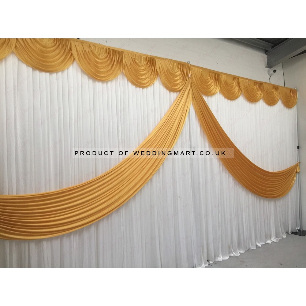 Gold Butterfly Backdrop Curtain