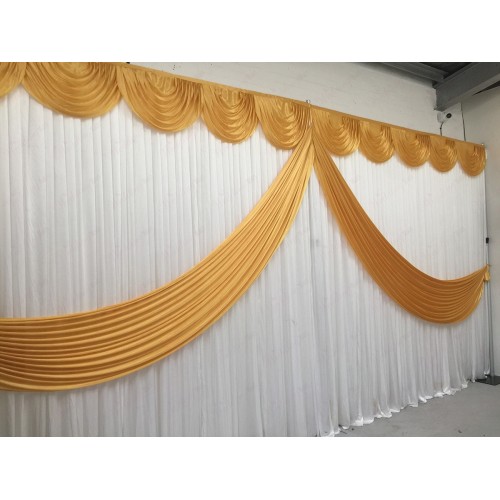Gold Butterfly Backdrop Curtain