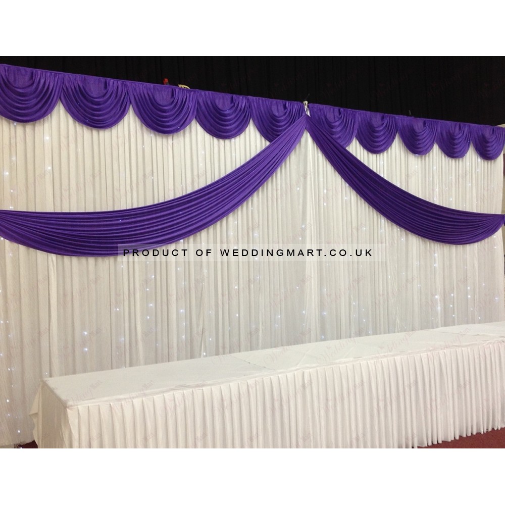 Purple Butterfly Backdrop Curtain