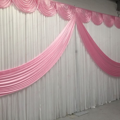 Baby Pink Butterfly Backdrop Curtain