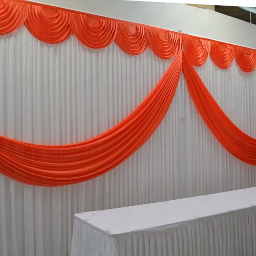 Orange Butterfly Backdrop Curtain