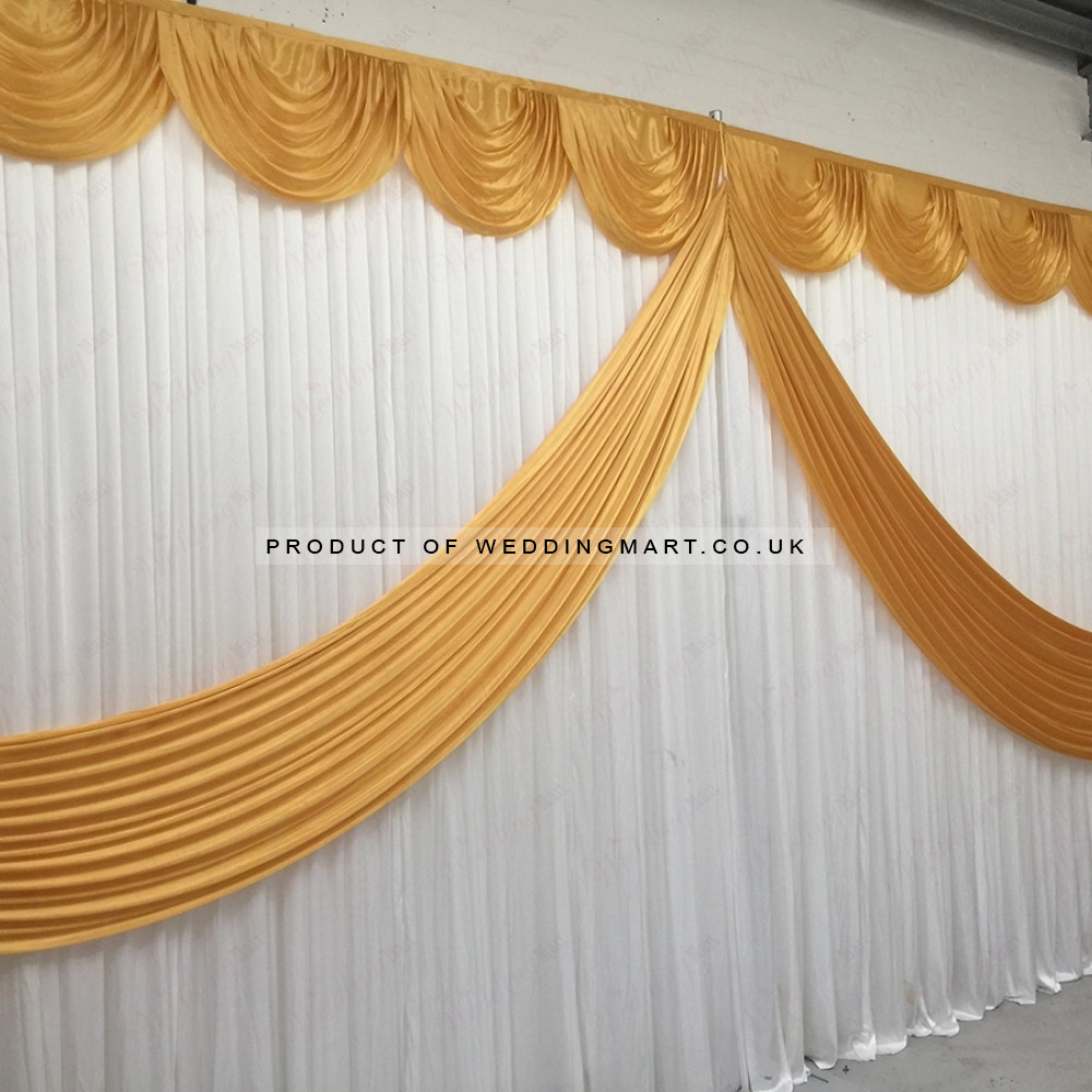 Butterfly Wedding Backdrop Swag - Gold