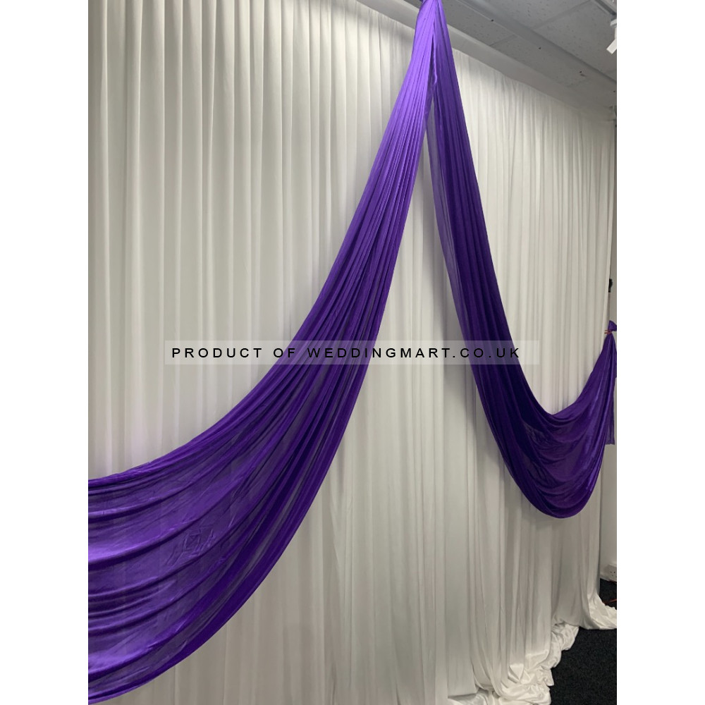 Butterfly Wedding Backdrop Swag - Purple