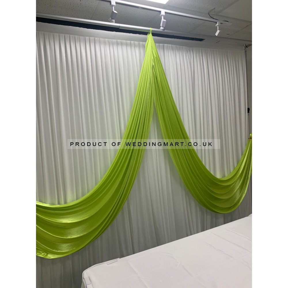 Butterfly Wedding Backdrop Swag - Lime Green