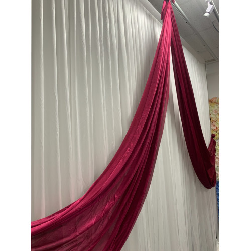 Maroon Butterfly Swag