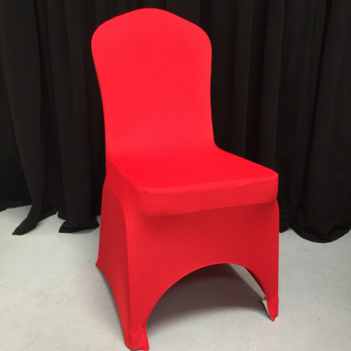 RED Premium Spandex Chair Covers - ARCH FRONT – Wholesale Premium Chair Covers for Wedding Decorators | WeddingMart