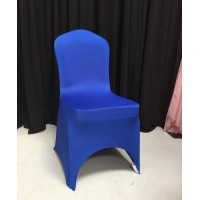 BLUE Premium Spandex Chair Covers - ARCH FRONT