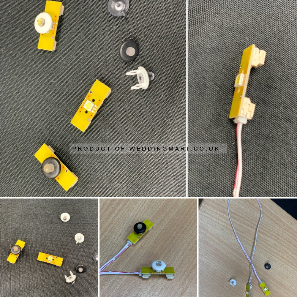 10pcs of Spare LED Bulbs for LED Starcltohs - ICE WHITE – Wholesale Accessories for Wedding Decorators | WeddingMart