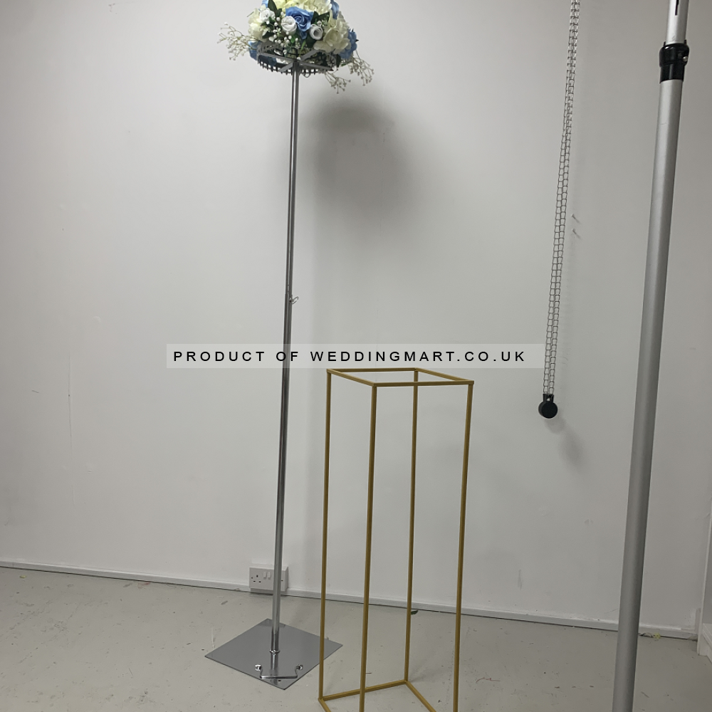 250cm Telescopic Flower Pedestal Stand (B Grade) – Wholesale Stands and Pedestals for Wedding Decorators | WeddingMart